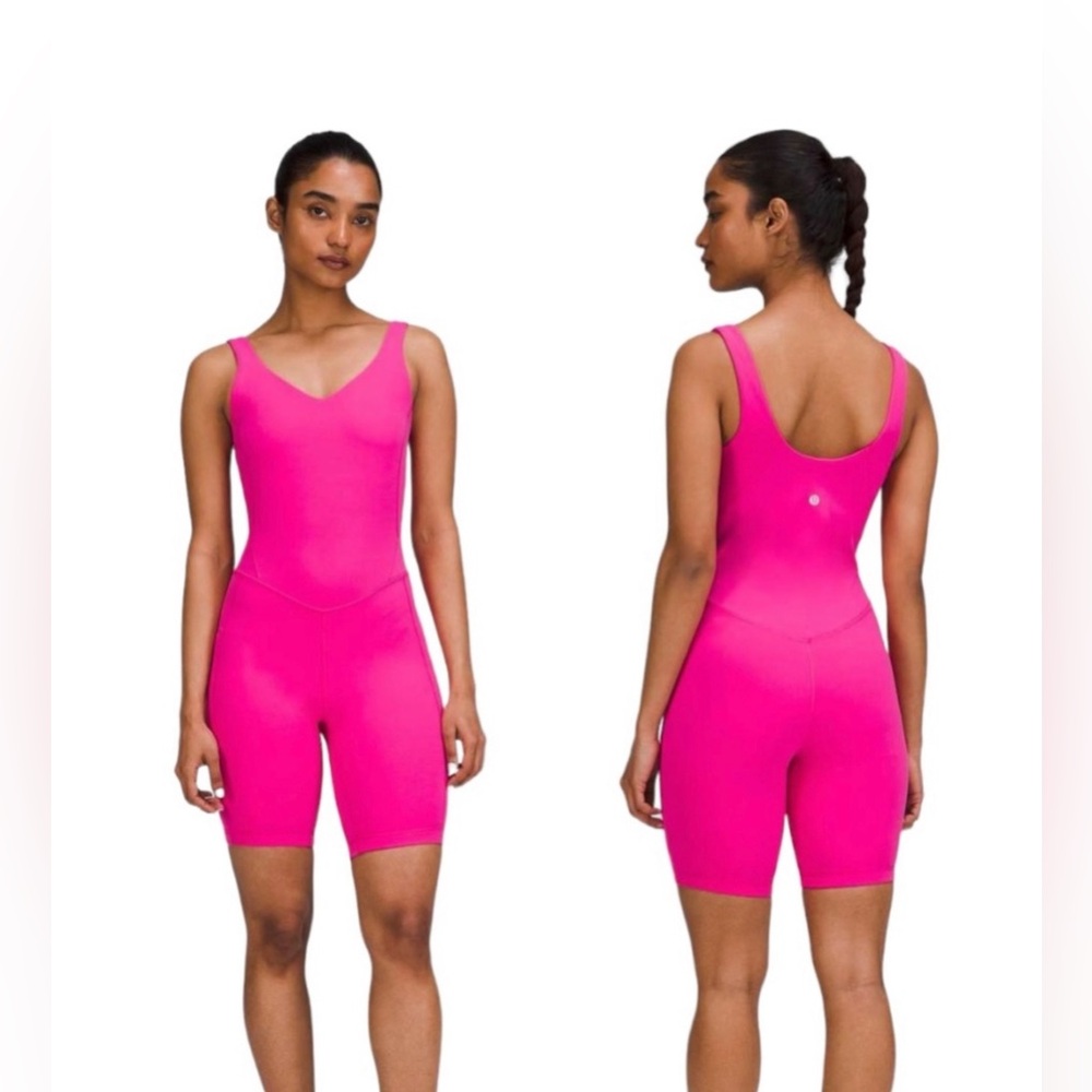 NWT Lululemon Align Onesie 8” Sonic Pink Women’s Sz 6